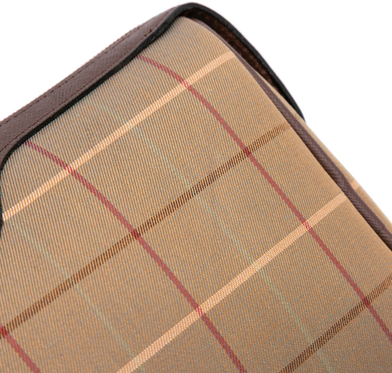 Burberry Vintage Check Canvas Clutch Bruin