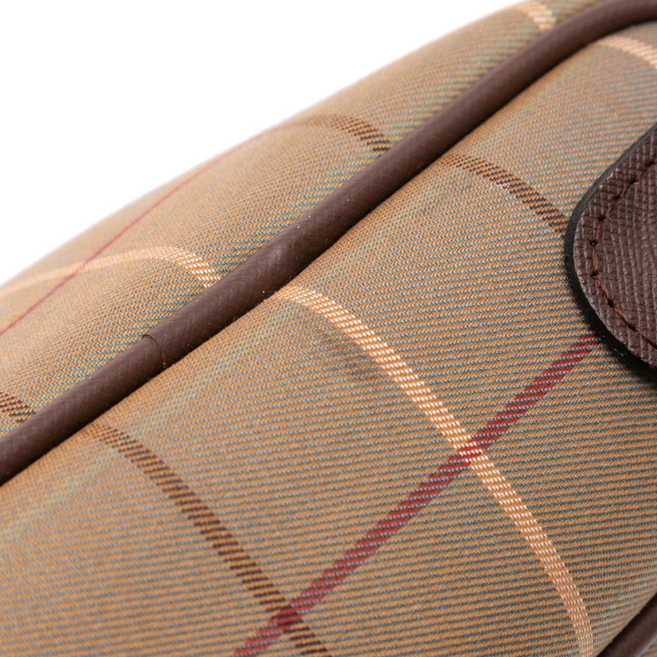 Burberry Vintage Check Canvas Clutch Bruin