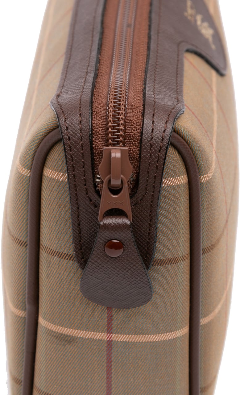 Burberry Vintage Check Canvas Clutch Bruin