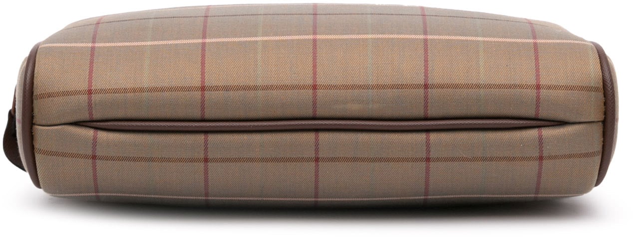 Burberry Vintage Check Canvas Clutch Bruin