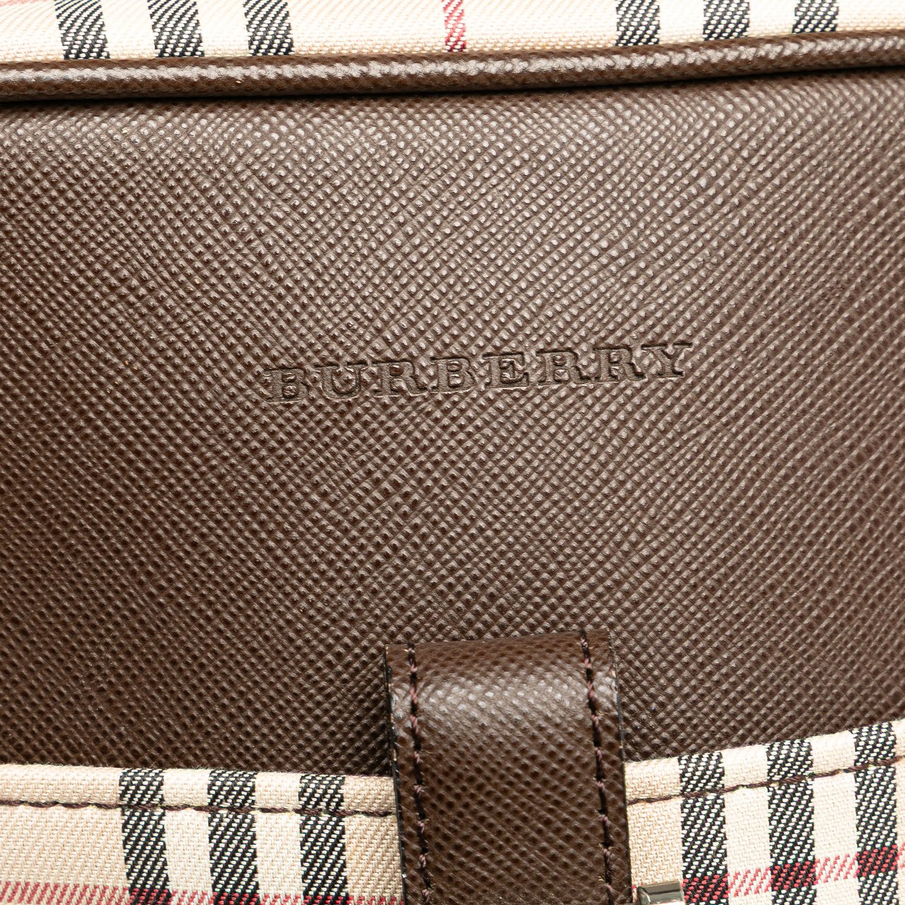 Burberry House Check Canvas Crossbody Bruin