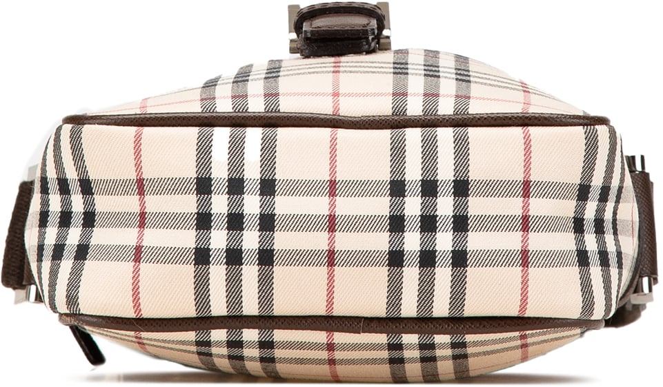 Burberry House Check Canvas Crossbody Bruin