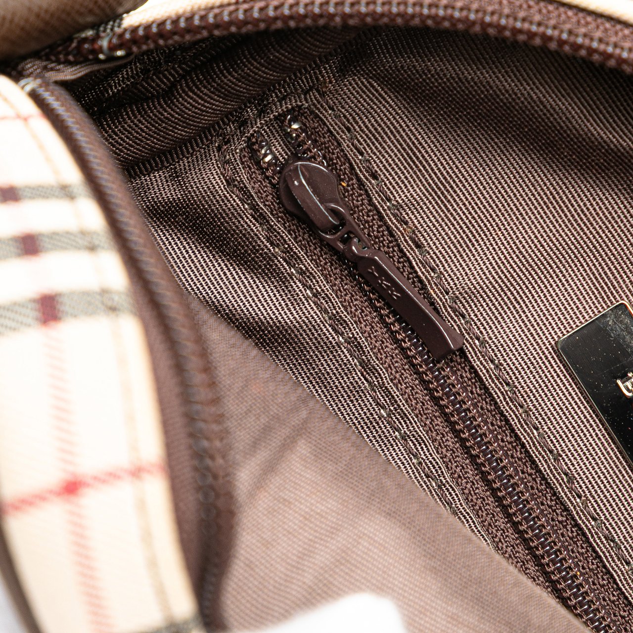 Burberry House Check Canvas Crossbody Bruin