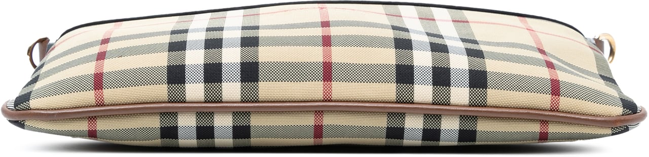 Burberry Haymarket Check Canvas Peyton Crossbody Bruin