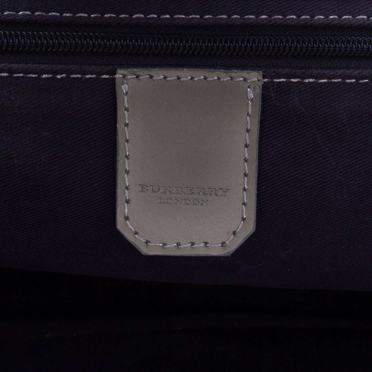 Burberry Denim Frame Shoulder Bag Grijs