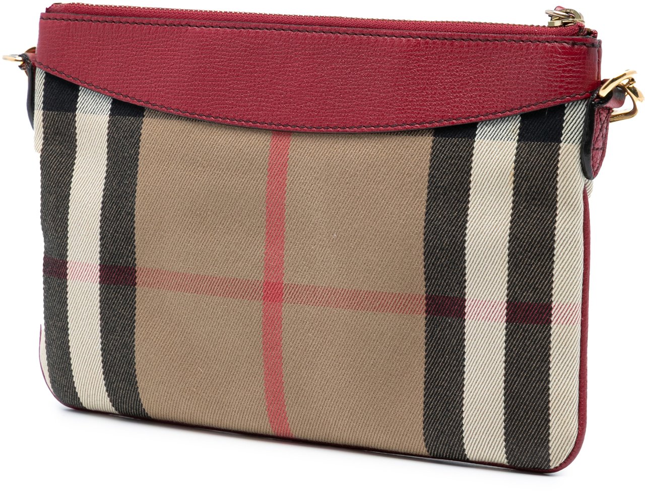 Burberry Mega Check Canvas Derby Peyton Crossbody Bruin