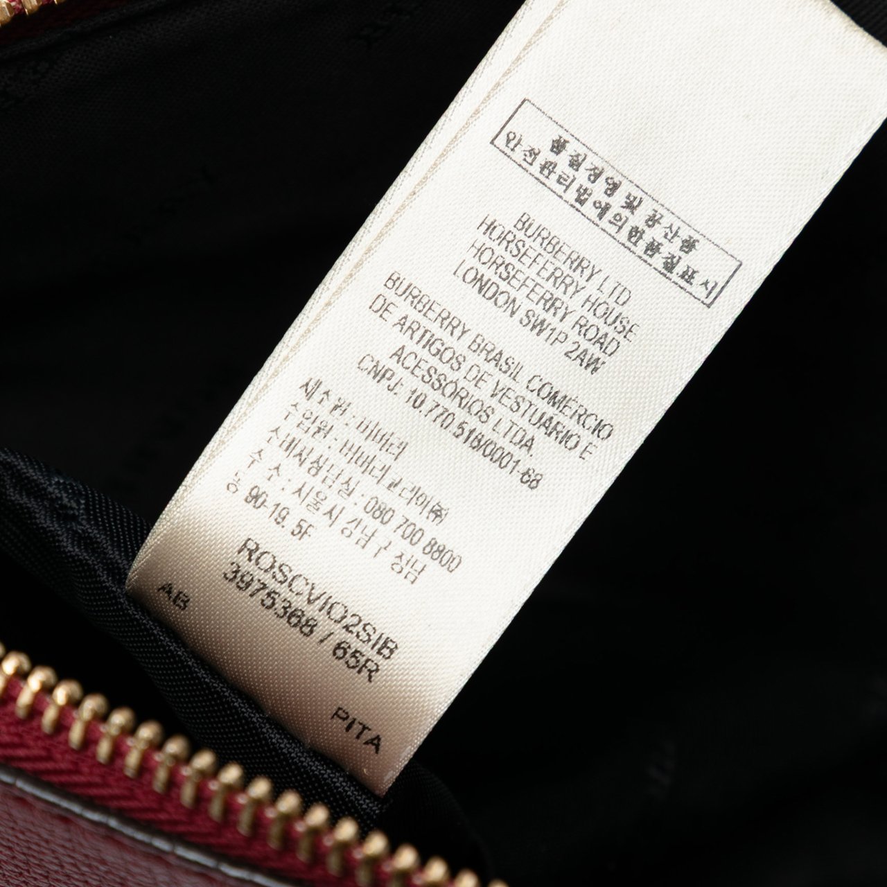 Burberry Mega Check Canvas Derby Peyton Crossbody Bruin