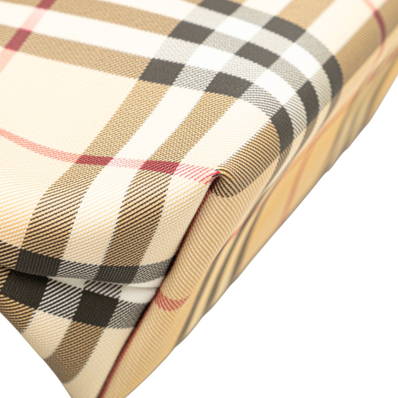 Burberry House Check Coated Canvas Handbag Bruin