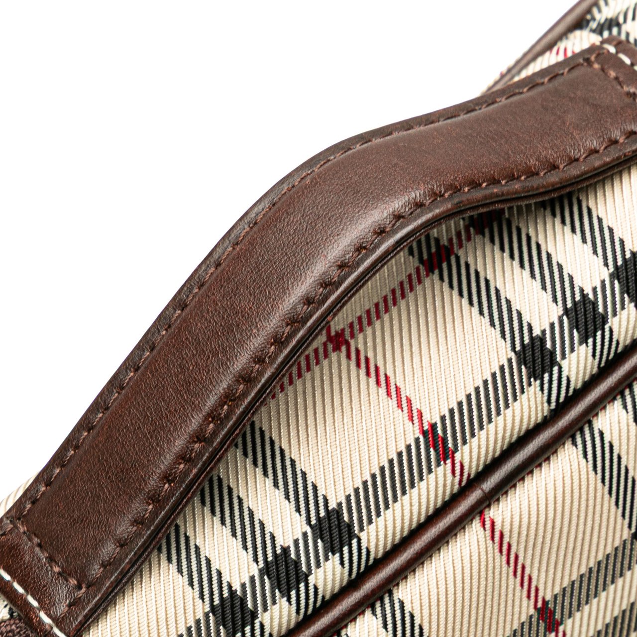 Burberry House Check Canvas Vanity Bag Bruin