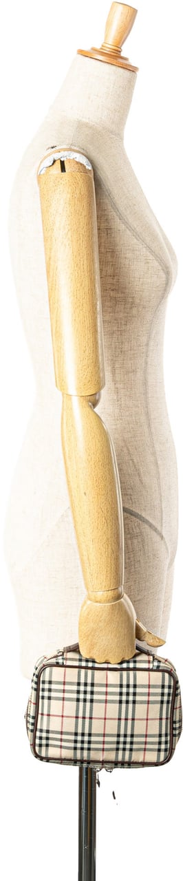 Burberry House Check Canvas Vanity Bag Bruin