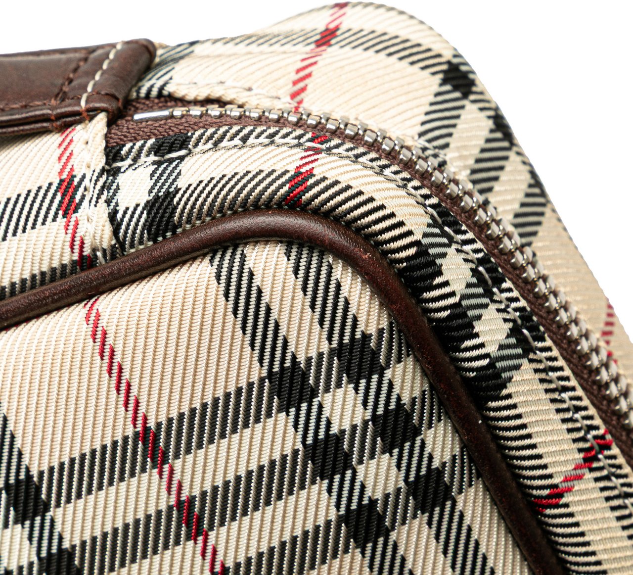 Burberry House Check Canvas Vanity Bag Bruin