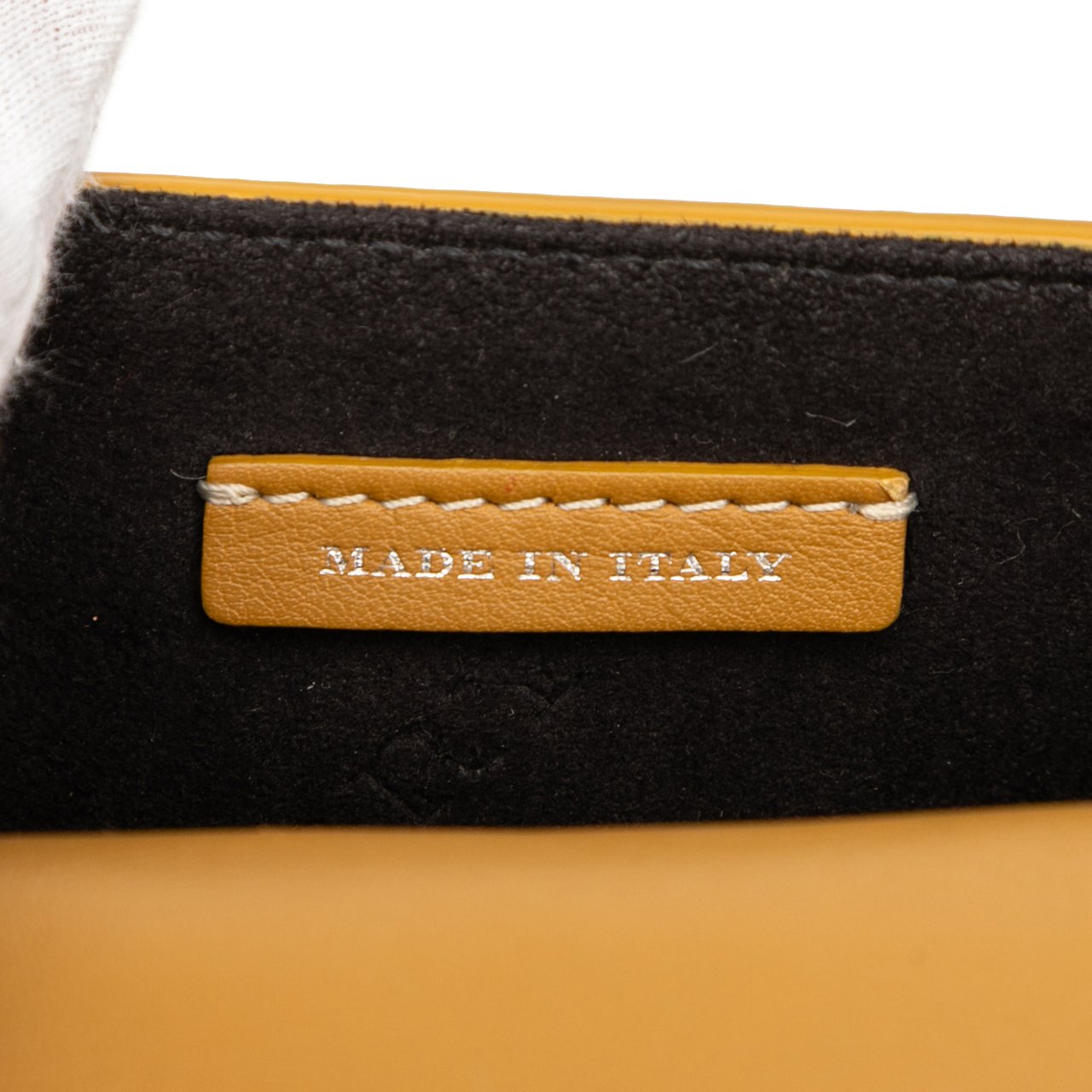 Burberry Mini Leather Splashed DK88 Top Handle Bag Bruin