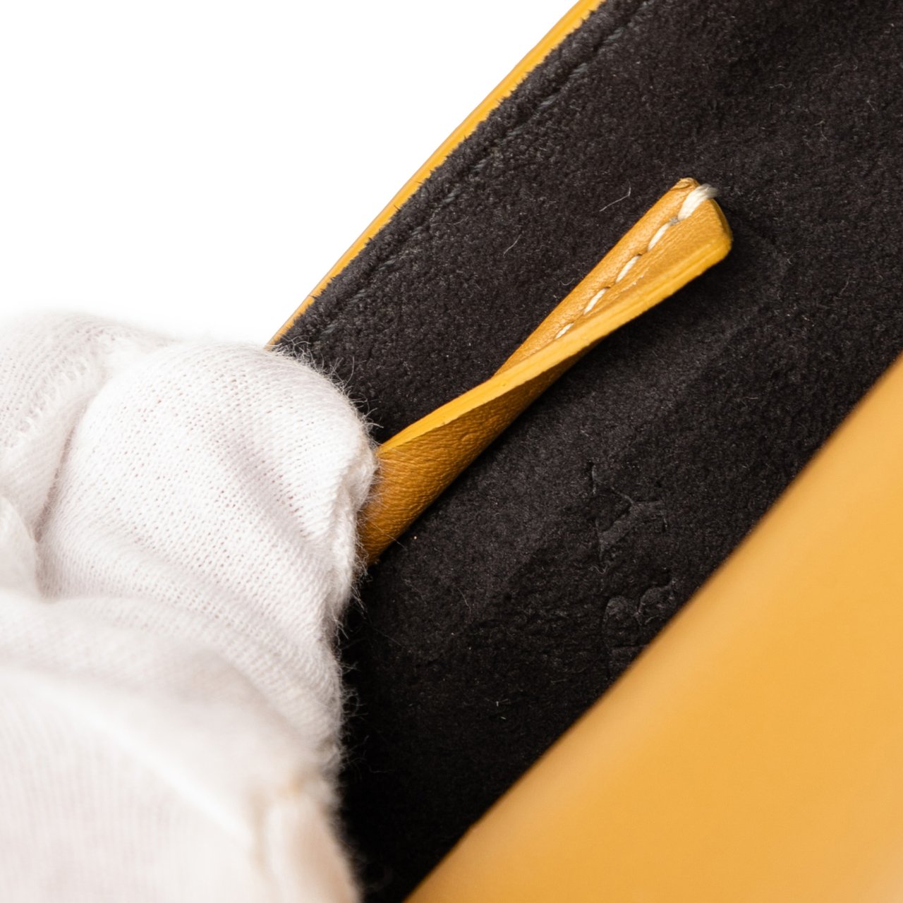 Burberry Mini Leather Splashed DK88 Top Handle Bag Bruin