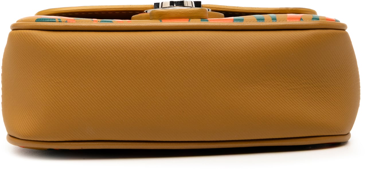 Burberry Mini Leather Splashed DK88 Top Handle Bag Bruin