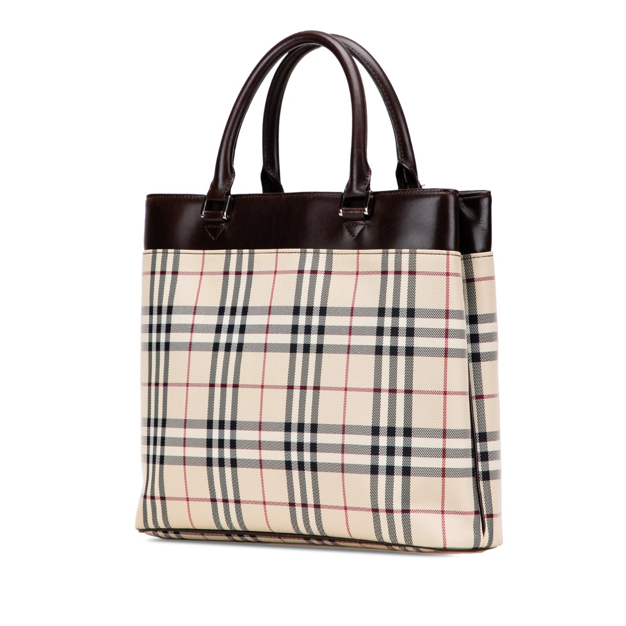 Burberry House Check Canvas Tote Bruin