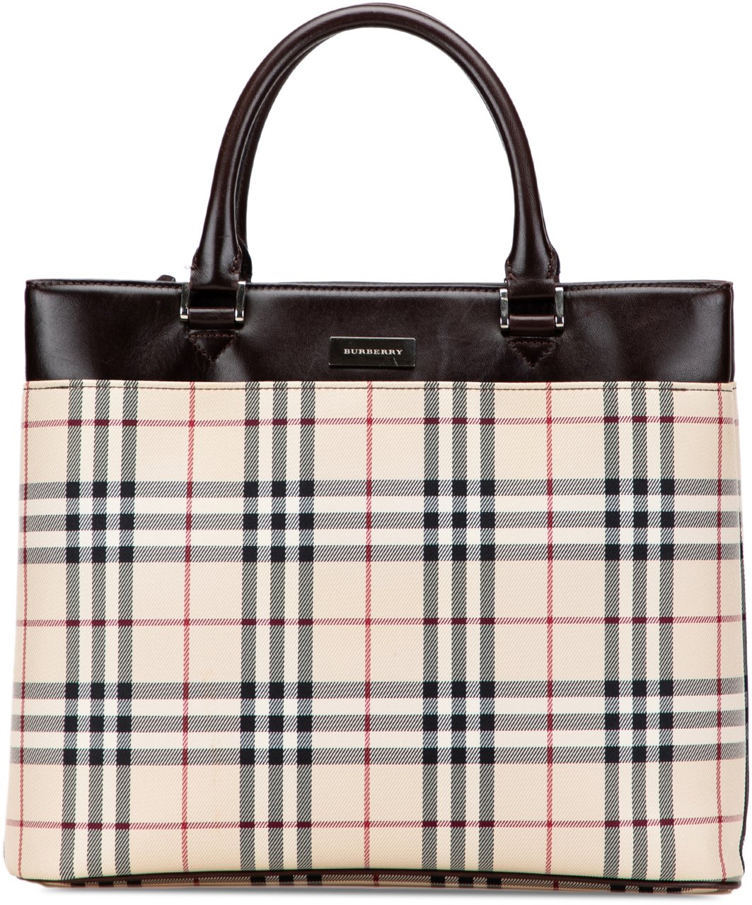 Burberry House Check Canvas Tote Bruin