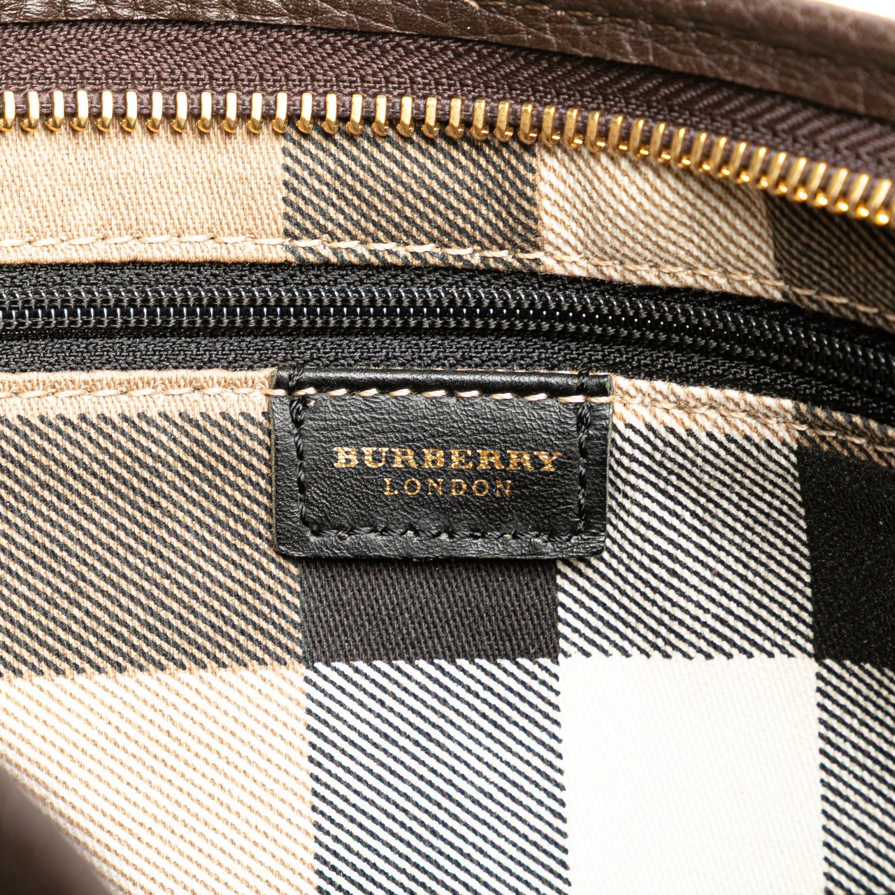 Burberry Leather Shoulder Bag Bruin
