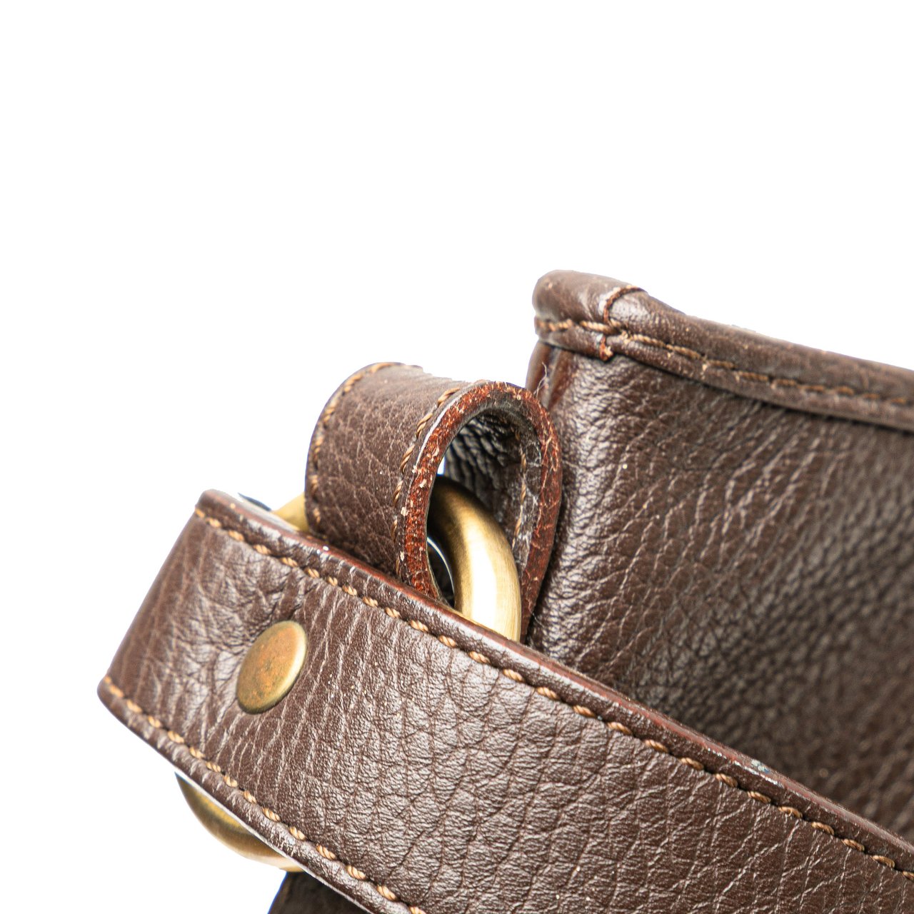 Burberry Leather Shoulder Bag Bruin