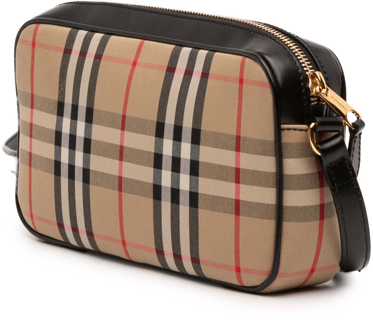 Burberry House Check Canvas Crossbody Bruin