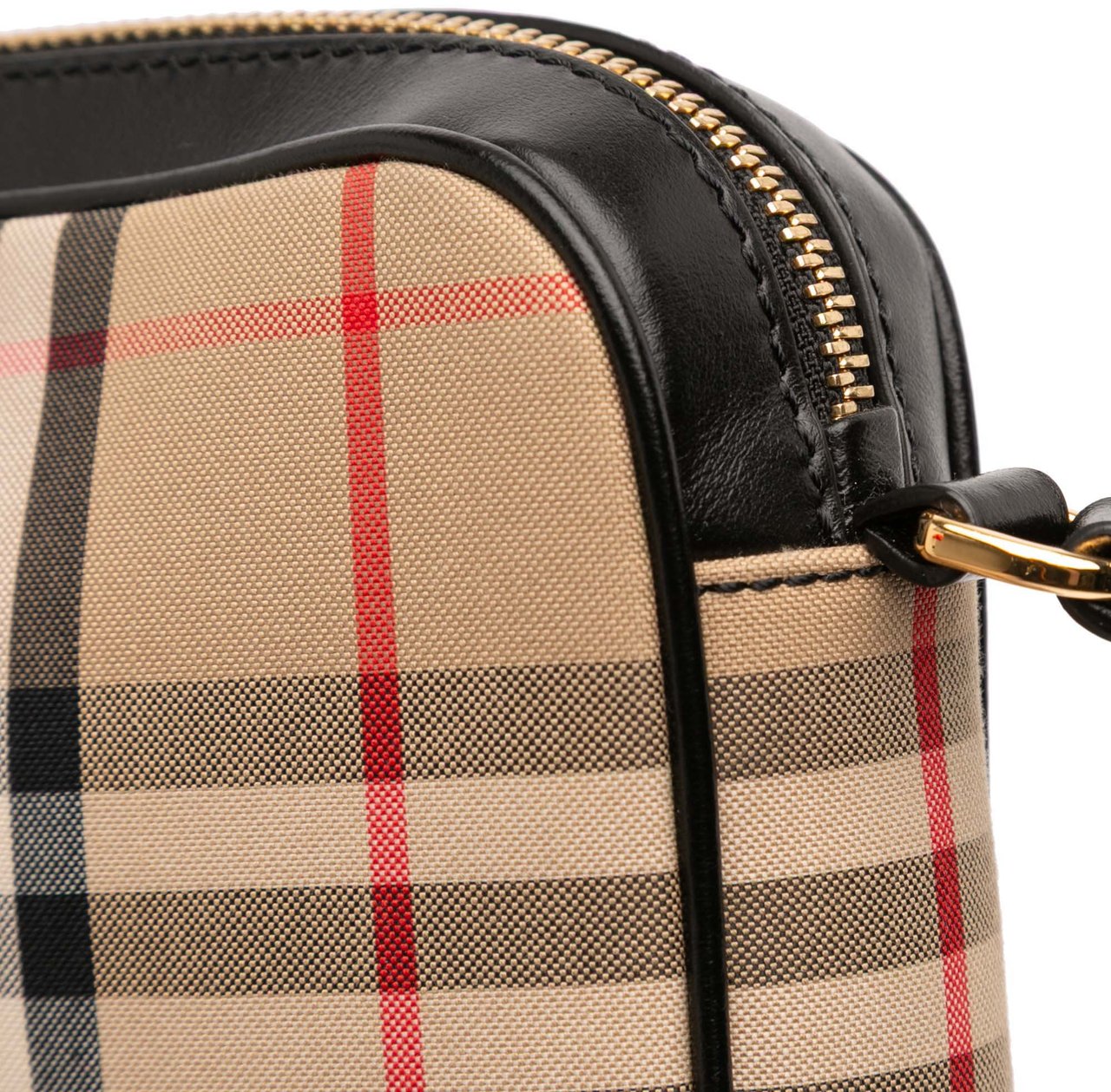 Burberry House Check Canvas Crossbody Bruin