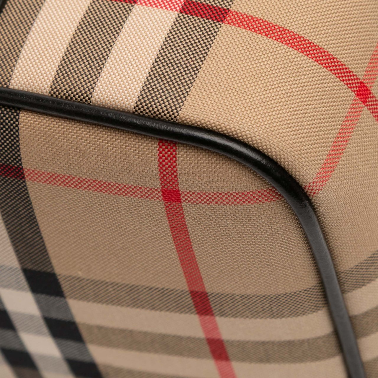 Burberry House Check Canvas Crossbody Bruin