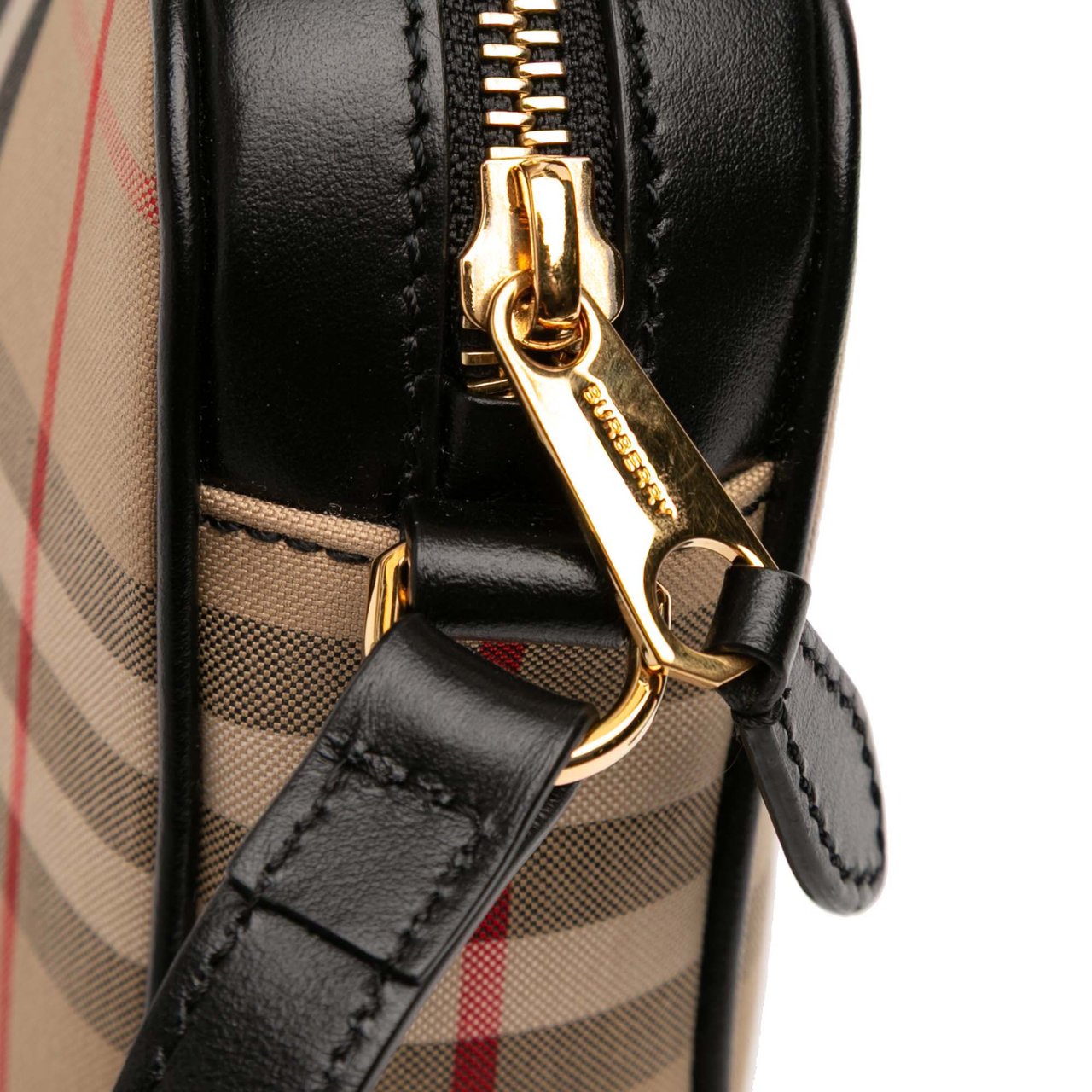 Burberry House Check Canvas Crossbody Bruin