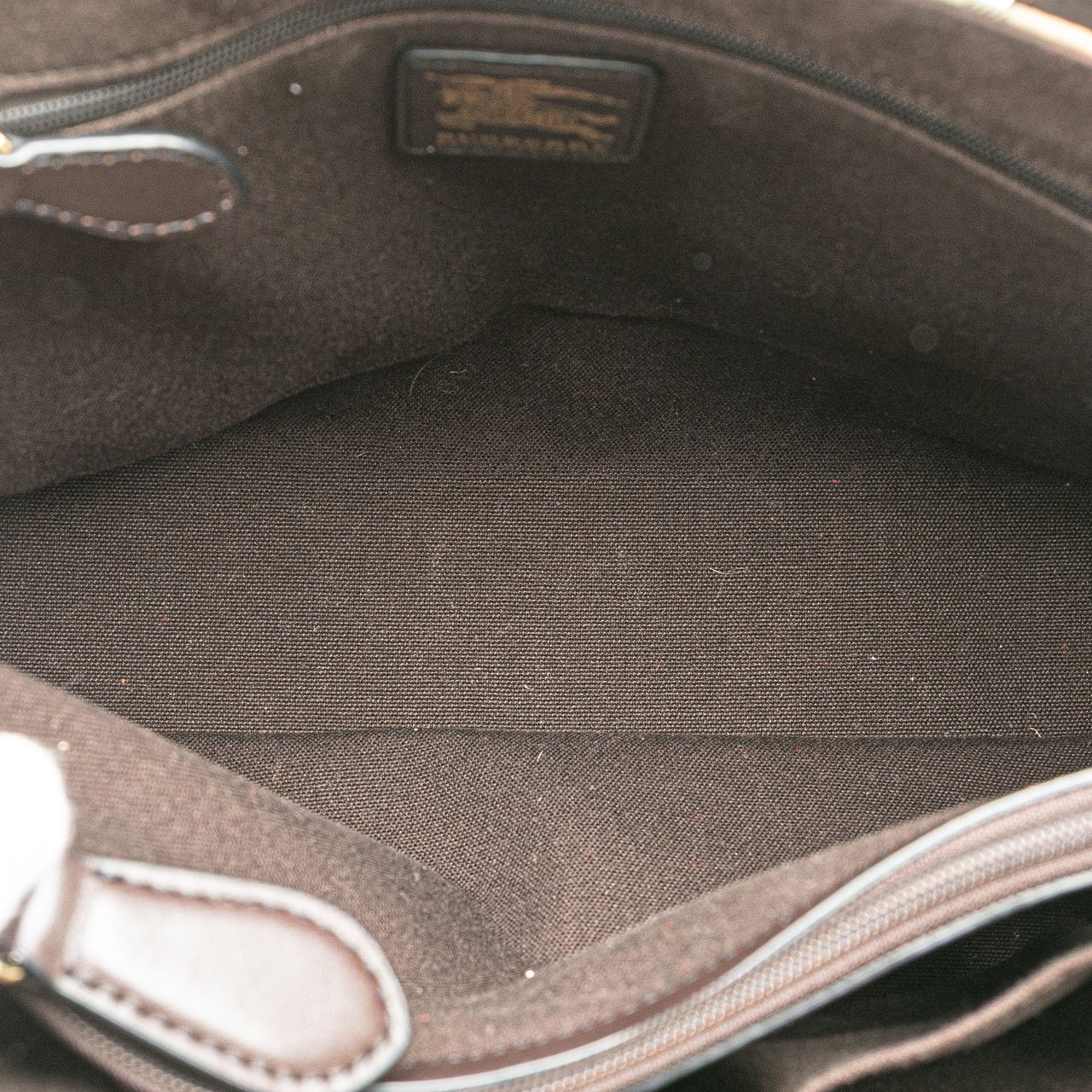 Burberry Haymarket Check PVC Tote Bruin