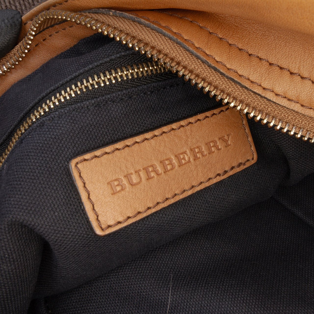 Burberry House Check Canvas Ashwood Hobo Bruin