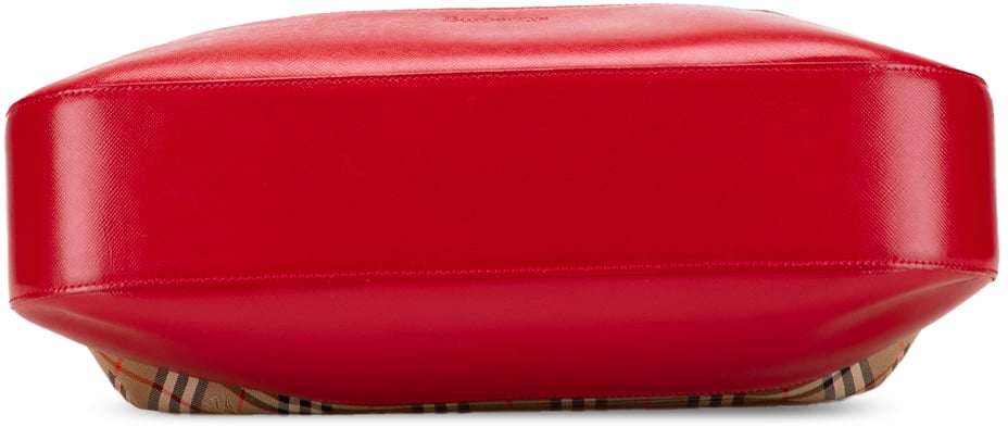 Burberry Haymarket Check Canvas Tote Bruin