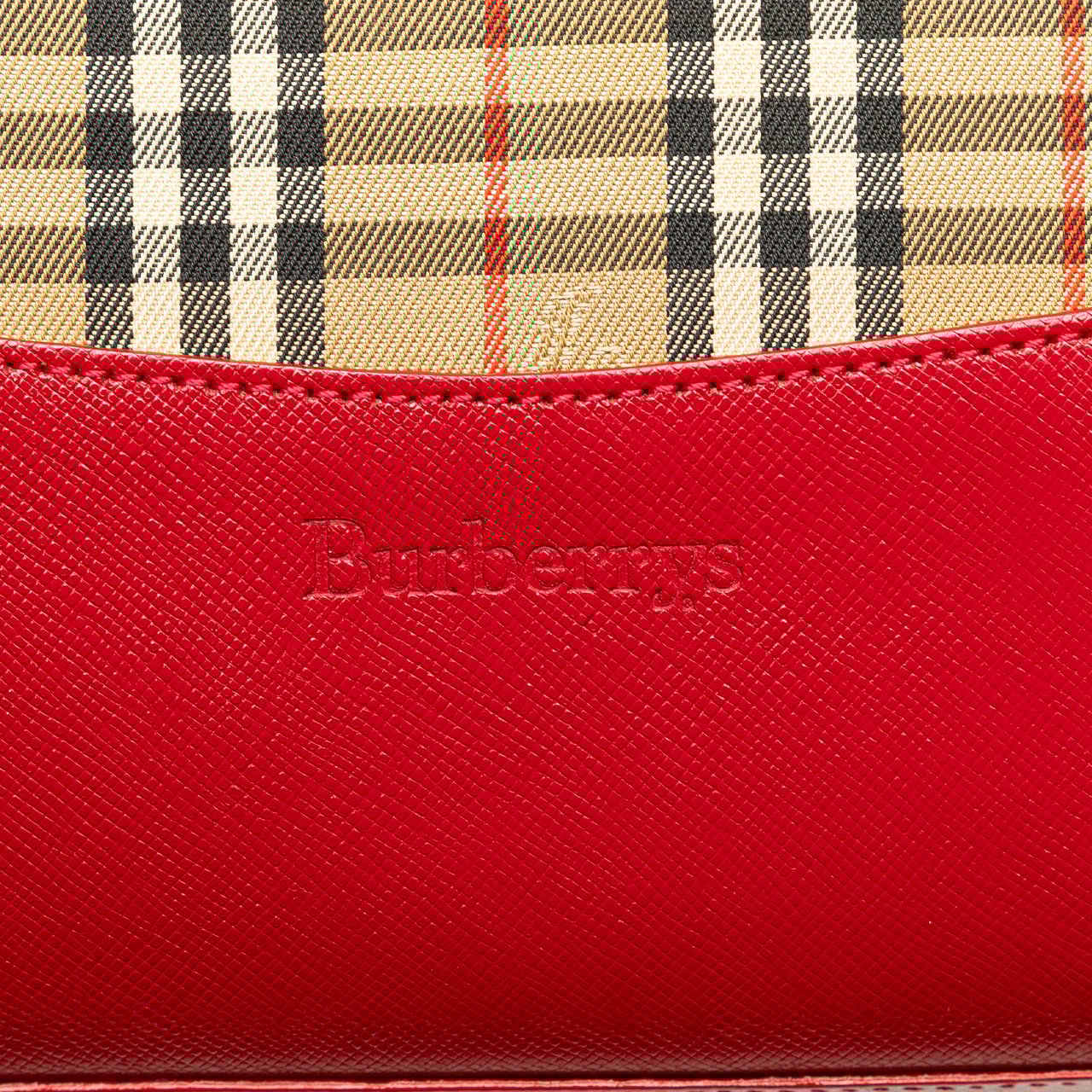 Burberry Haymarket Check Canvas Tote Bruin