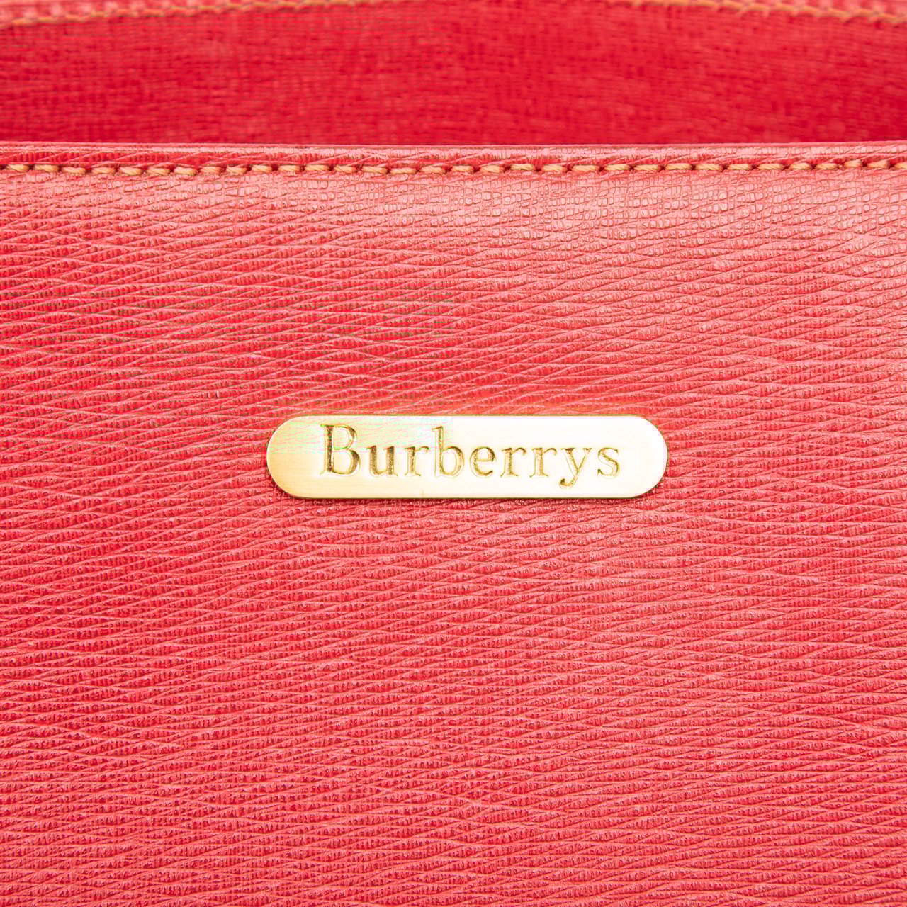 Burberry Leather Handbag Rood