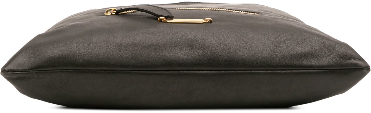 Burberry House Check Trimmed Leather Big Crush Convertible Tote Zwart