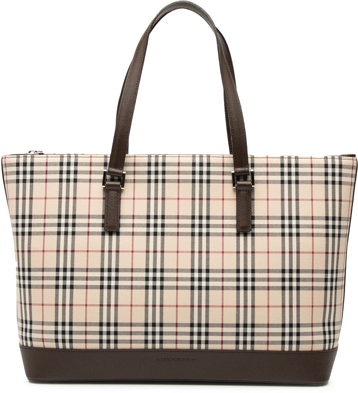 Burberry House Check Canvas Tote Bruin