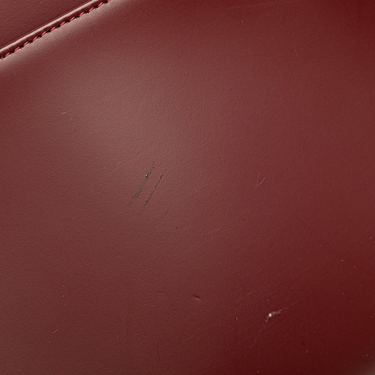 Burberry House Check Trimmed Leather Handbag Rood