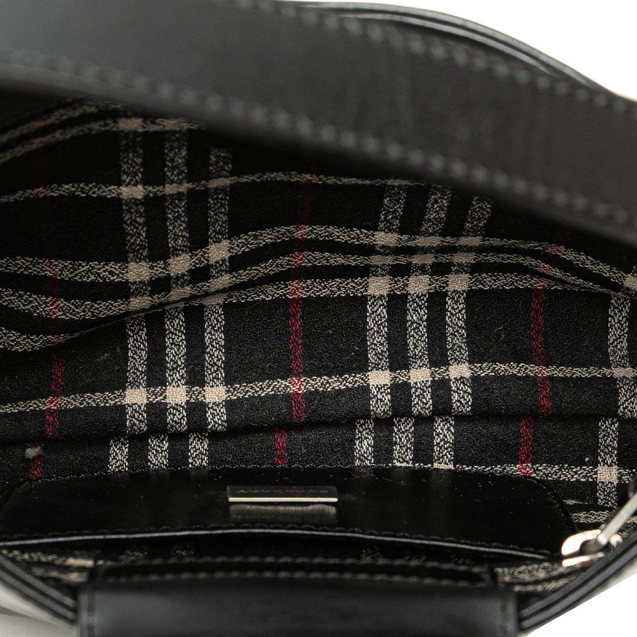 Burberry Leather Shoulder Bag Zwart