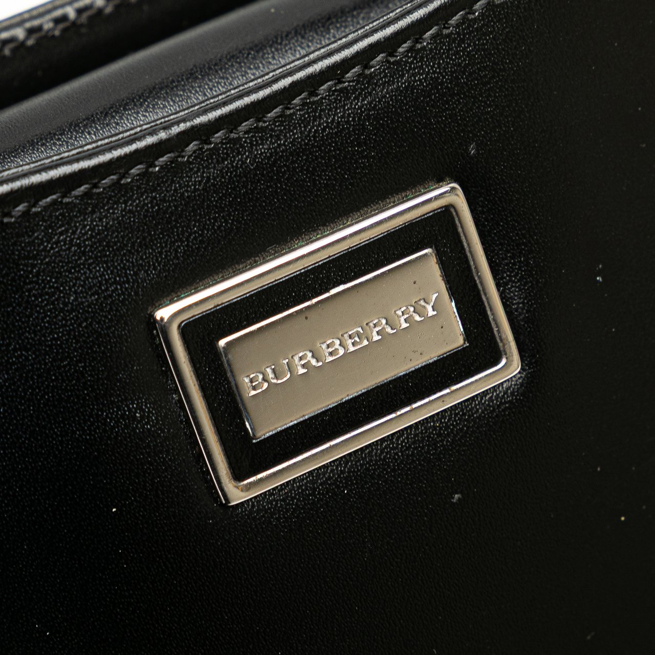 Burberry Leather Shoulder Bag Zwart