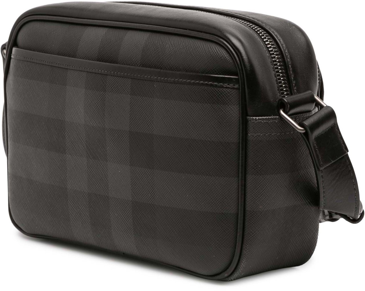 Burberry Coated Canvas Check Paddy Bag Grijs