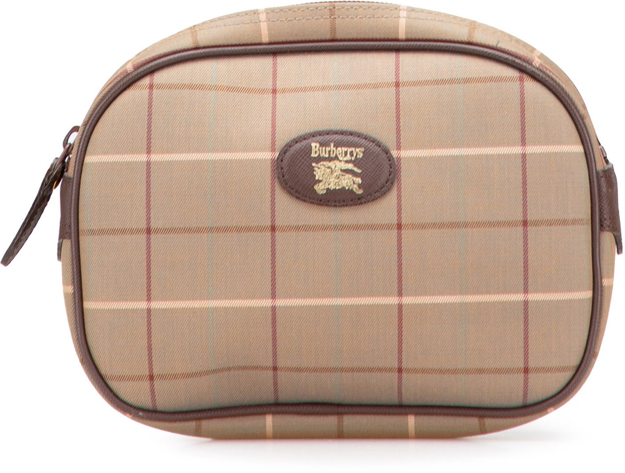 Burberry Vintage Check Canvas Clutch Bruin