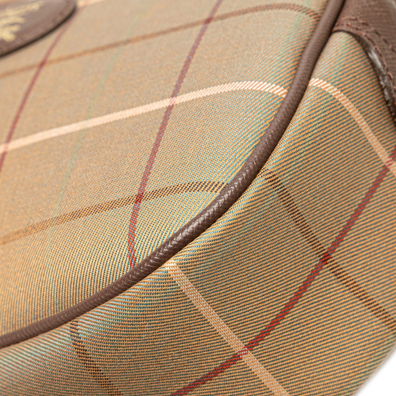 Burberry Vintage Check Canvas Clutch Bruin