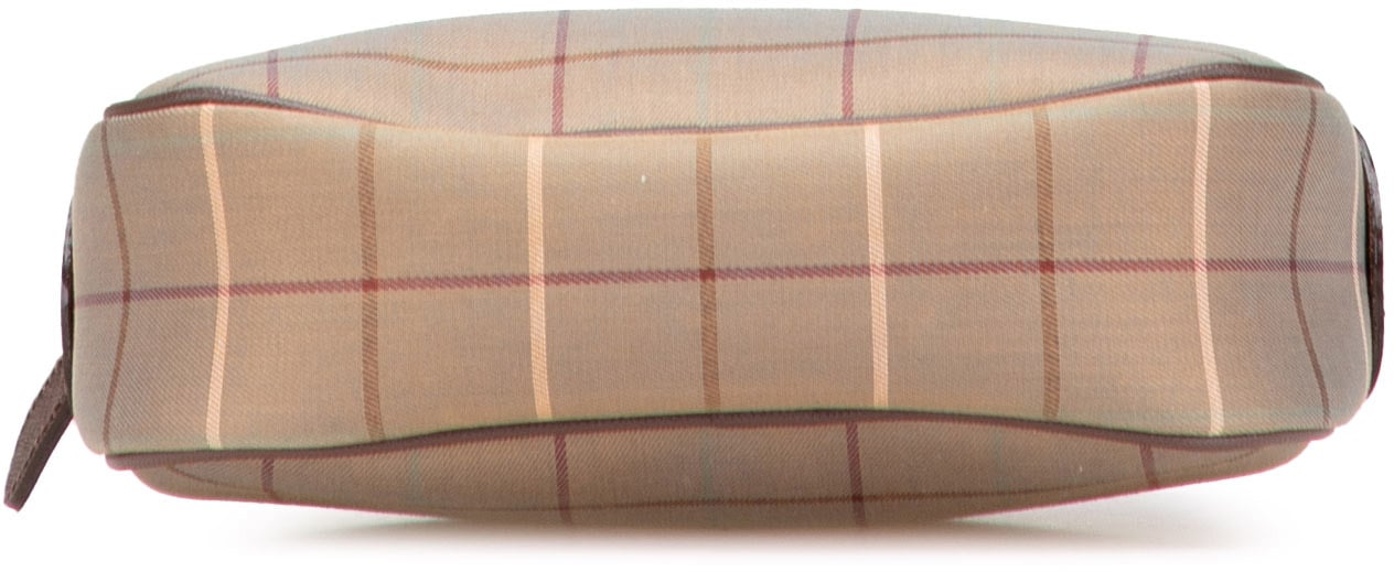 Burberry Vintage Check Canvas Clutch Bruin