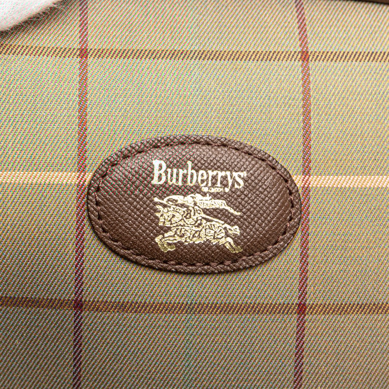 Burberry Vintage Check Canvas Clutch Bruin