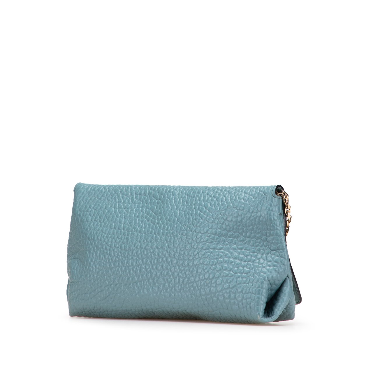 Burberry Medium Grained Calfskin Mildenhall Crossbody Blauw