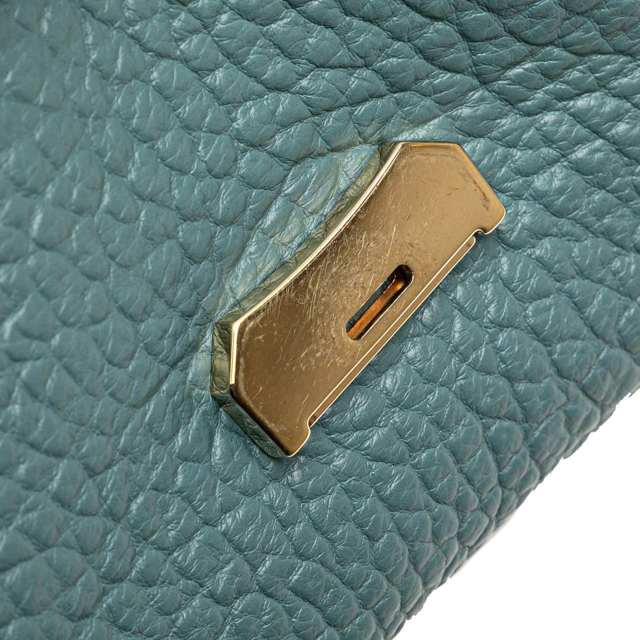 Burberry Medium Grained Calfskin Mildenhall Crossbody Blauw