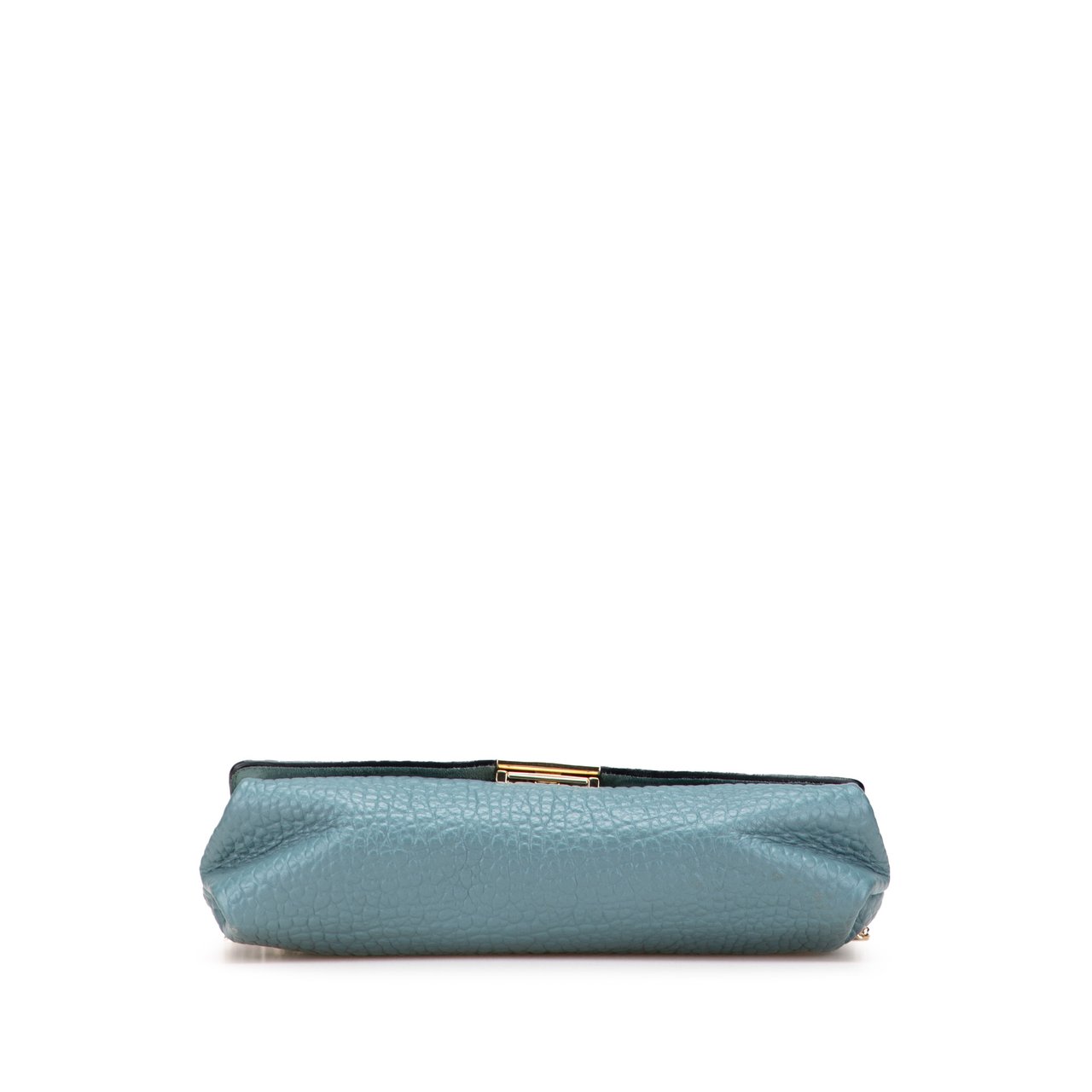 Burberry Medium Grained Calfskin Mildenhall Crossbody Blauw