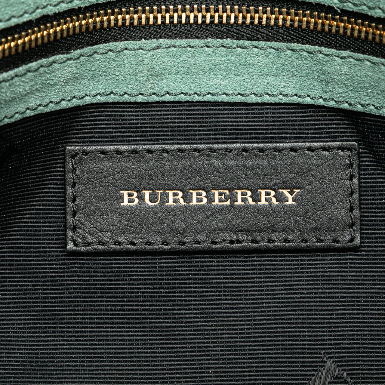Burberry Medium Grained Calfskin Mildenhall Crossbody Blauw