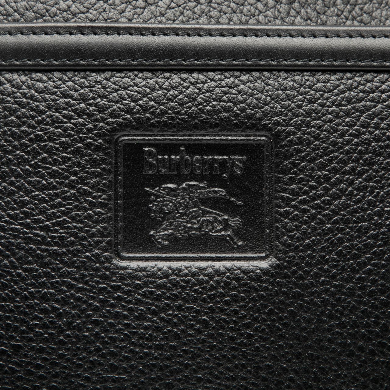 Burberry Leather Clutch Zwart