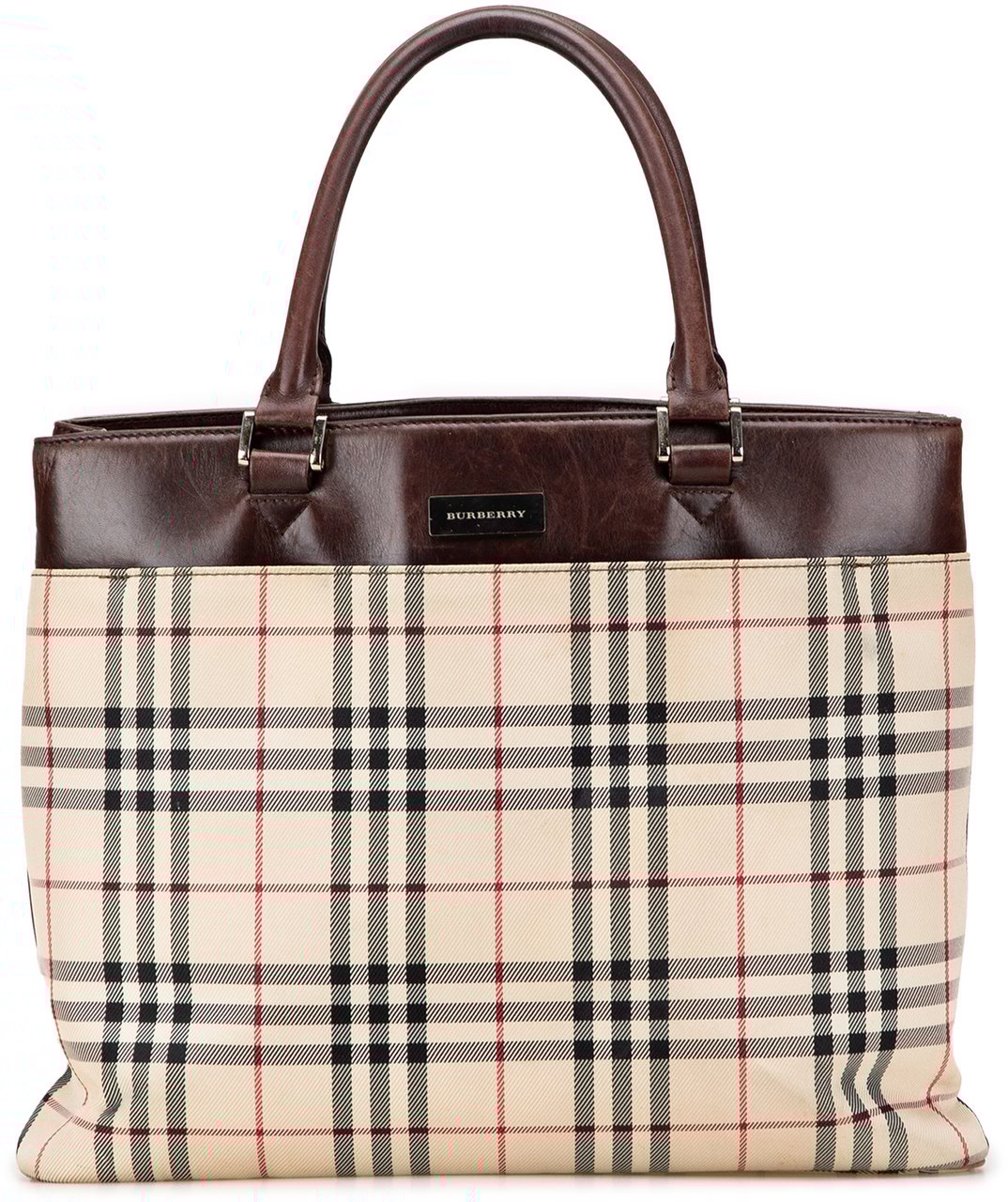 Burberry House Check Canvas Tote Bruin