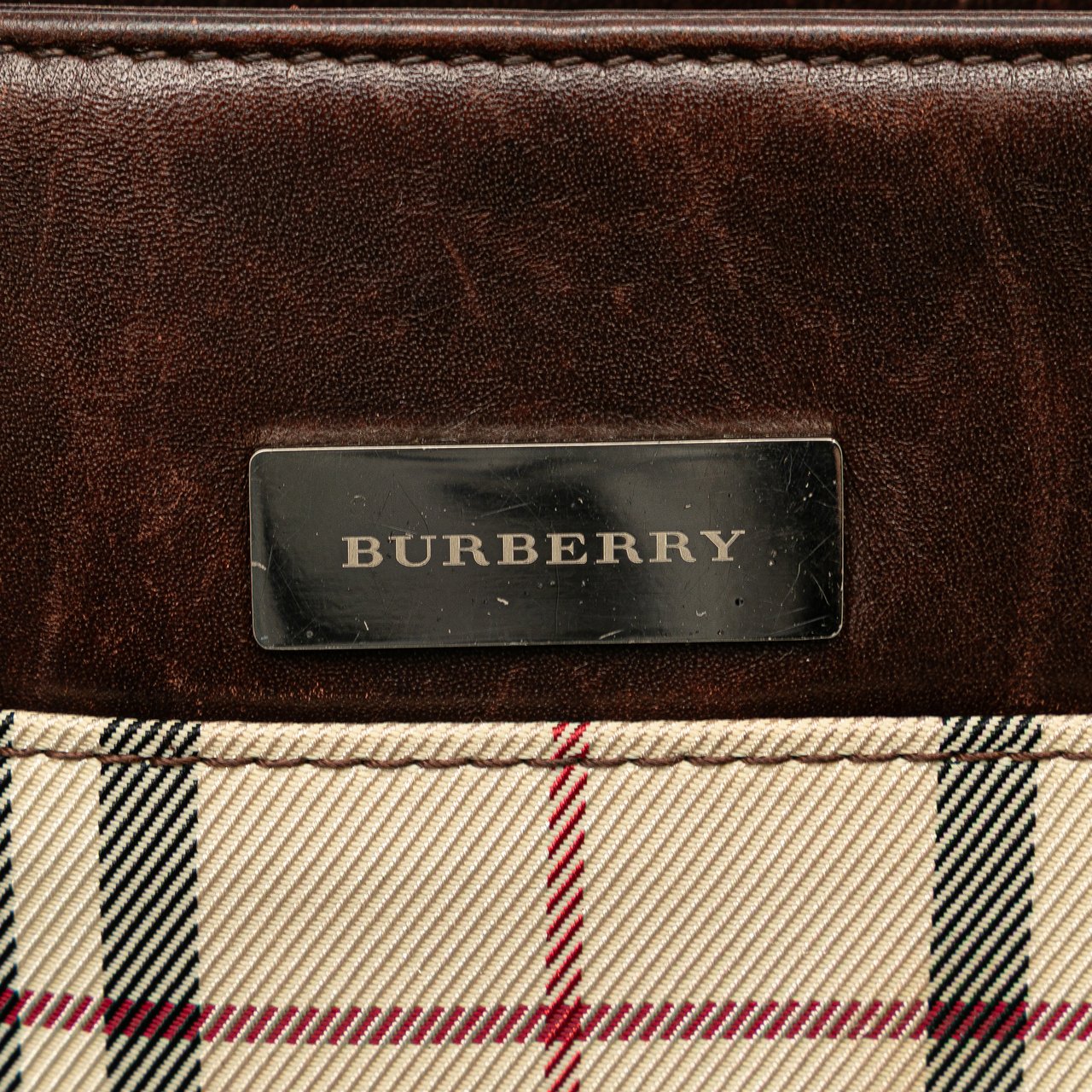 Burberry House Check Canvas Tote Bruin