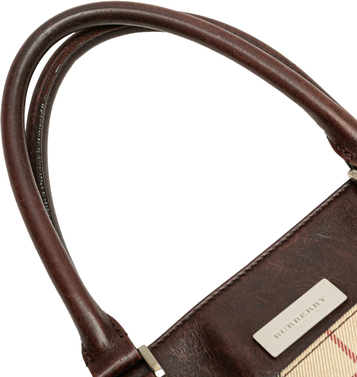 Burberry House Check Canvas Tote Bruin