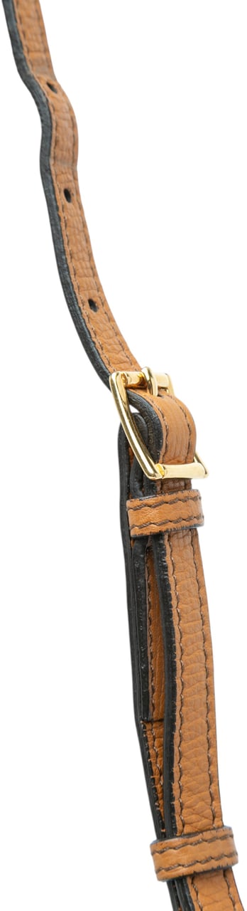 Burberry Medium Leather and House Check Banner Satchel Bruin